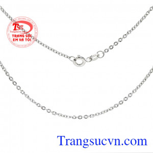 Sản phẩm được bảo hành uy tín, giao hàng toàn quốc. Dây chuyền bạc duyên dáng