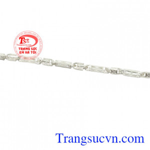 Dây chuyền nam bạc lịch lãm thanh toán an toàn.