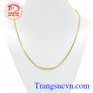 Dây chuyền vàng nữ xu hướng là sản phẩm mới được nhập khẩu từ Italy vàng 18k chất lượng.