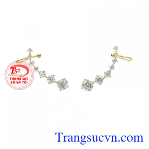 Hoa tai nữ ấn tượng được chế tác xinh xắn, mới lạ.