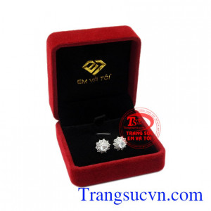 Hoa tai nữ bạc xinh xắn giao hàng nhanh trên toàn quốc.