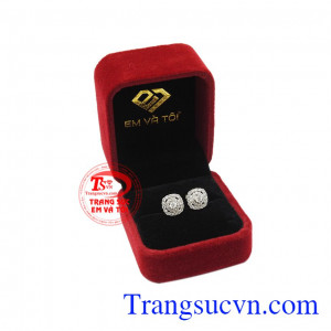 Hoa tai vàng trắng xinh đẹp bảo hành uy tín, giao hàng trên toàn quốc.