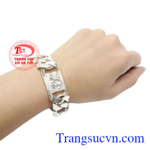 Lắc bạc bản lĩnh phái mạnh nhận đặt chế tác theo yêu cầu.