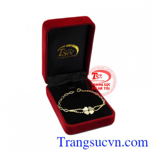 Lắc tay nữ may mắn vàng 10k