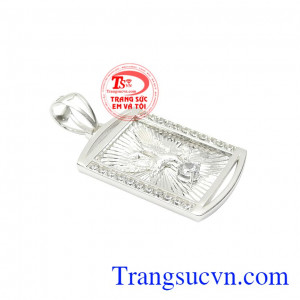 Mặt dây bạc nam đại bàng phong cách và nam tính.