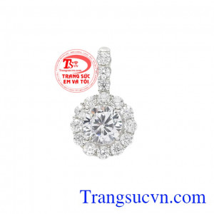 Mặt dây bạc nữ thuần khiết