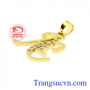 Sản phẩm có thể đặt chế tác theo yêu cầu. Mặt dây chữ AC đẹp