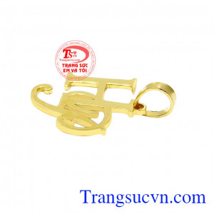 Đây là kiểu mặt dây đang được ưa chuộng hiện nay. Mặt dây chữ HP đẹp