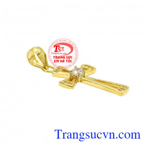 Thánh giá tượng trưng cho sự hy sinh của Chúa Giê-su cho nhân loại. Mặt thập tự giá vàng đẹp