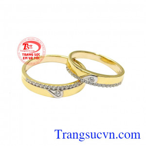 Nhẫn cưới hòa nhịp con tim