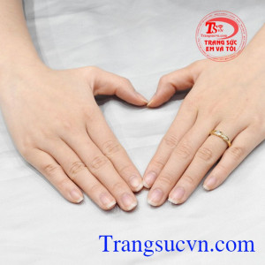 Nhẫn cưới tâm đầu ý hợp