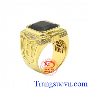 Nhẫn nam saphir quyền lực