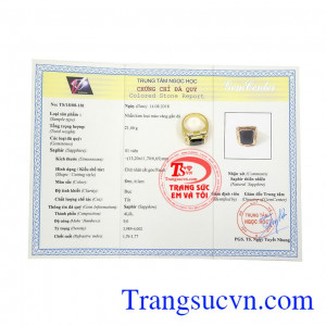 Nhẫn nam saphir quyền lực