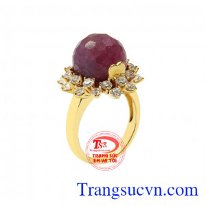Nhẫn nữ ruby ấn tượng