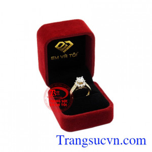 Nhẫn nữ vàng tây ấn tượng chất lượng.