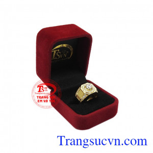 Hoặc bạn cũng có thể đặt chế tác theo yêu cầu. Nhẫn vàng bản lĩnh phái mạnh