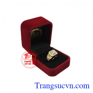 Sản phẩm có thể đặt chế tác theo yêu cầu, giao hàng toàn quốc, bảo hành uy tín. Nhẫn vàng nam ấn tượng