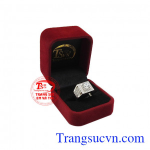 Sản phẩm được bảo hành uy tín, giao hàng toàn quốc. Nhẫn vàng trắng nam nhập khẩu