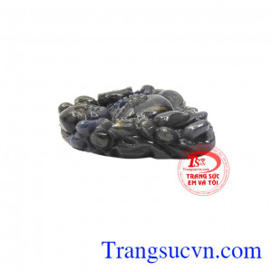 Phật di lặc hoan hỉ đá sapphire có thể bọc vàng hoặc bạc để làm mặt dây. Phật di lặc hoan hỉ đá sapphire