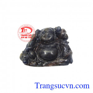 Phật di lặc may mắn đá sapphire