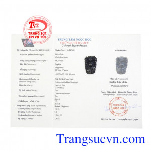 Sản phẩm có giấy kiểm định đá quý, giao hàng trên toàn quốc. Phật di lặc sapphire vui vẻ