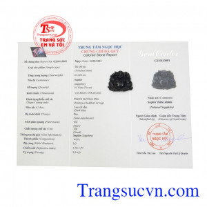 Phật di lặc sung túc đá sapphire