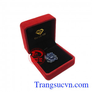 Sản phẩm nhận giao hàng toàn quốc, thanh toán an toàn. Phật di lặc tài lộc đá sapphire