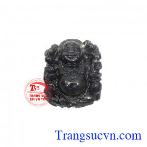 Phật di lặc thành công đá sapphire