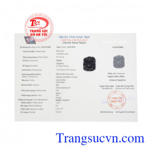 Phật di lặc thành công đá sapphire có giấy kiểm định đá quý, giao hàng trên toàn quốc.