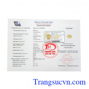 Thạch anh vàng ép vỉ an khang hợp mệnh kim và mệnh thổ.