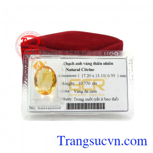 Thạch anh vàng ép vỉ an khang là món quà ý nghĩa dành tặng cho người thân và bạn bè. 