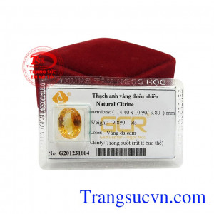 Thạch anh vàng ép vỉ bình an là món quà ý nghĩa dành cho người thân, bạn bè của bạn. 