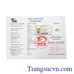 Sản phẩm phù hợp với người mệnh kim và mệnh thổ. Thạch anh vàng ép vỉ may mắn