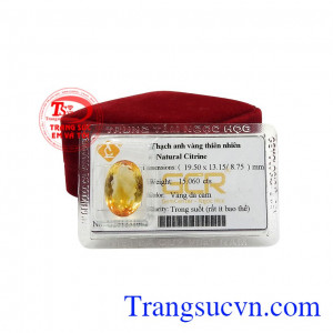 Thạch anh vàng ép vỉ may mắn là viên đá hộ mệnh cho người sinh tháng 11.