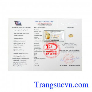 Thạch anh vàng ép vỉ phát tài có giấy kiểm định đá quý, giao hàng trên toàn quốc.