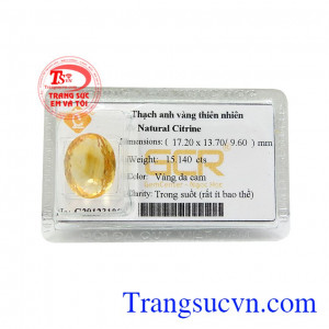 Thạch anh vàng ép vỉ sung túc