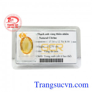 Thạch anh vàng thiên nhiên ép vỉ