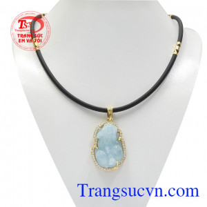 Bộ trang sức tỳ hưu aquamarine