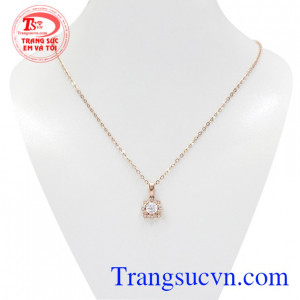 Bộ trang sức vàng hồng trang nhã