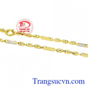 Dây chuyền nam vàng tây thành đạt bảo hành chu đáo.