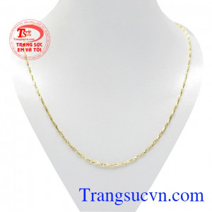 Dây chuyền nữ tính vàng tây