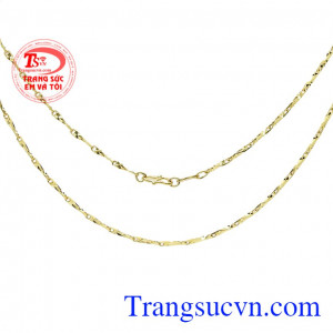 Dây chuyền nữ tính vàng tây bảo hành uy tín, giao hàng toàn quốc. 