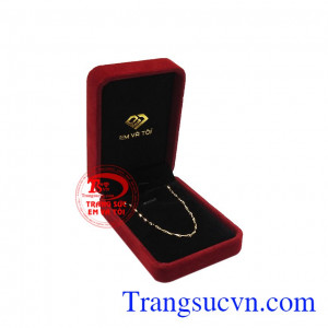 Dây chuyền nữ tính vàng tây