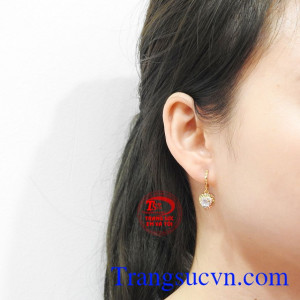 Hoa tai trái tim dễ thương