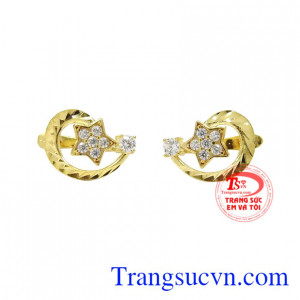 Hoa tai vàng tây duyên dáng sự lựa chọn hoàn hảo dành cho nữ giới.