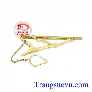 Kẹp caravat kim cương đẹp thiết kế sang trọng, nam tính. 