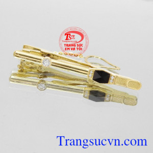Kẹp caravat vàng thành đạt chất lượng.