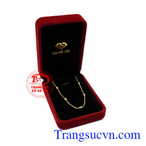 Lắc tay vàng thanh mảnh