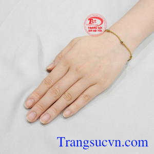 Lắc tay vàng thanh mảnh