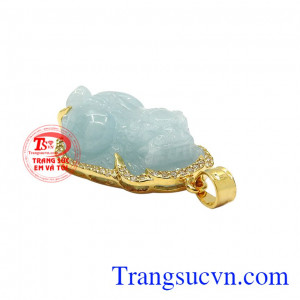Vì thế mà các sản phẩm tỳ hưu được rất nhiều khách hàng lựa chọn. Mặt dây nam tỳ hưu aquamarine